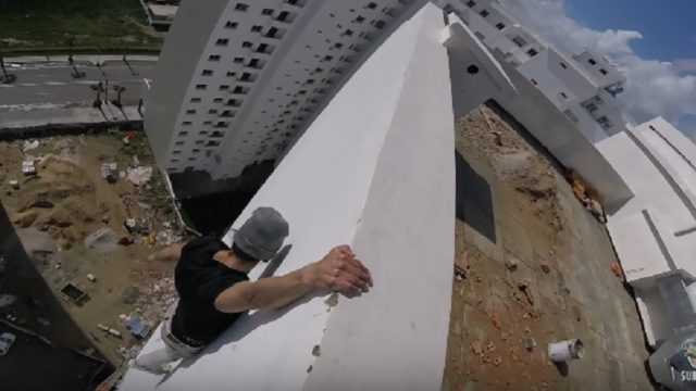 scary rooftop workout