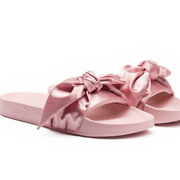 Rihanna Fenty X Puma pink slider sandals shoes