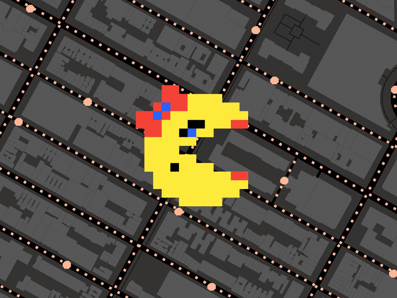 Google Maps just got a Ms. Pac-Man makeover - HelloGigglesHelloGiggles