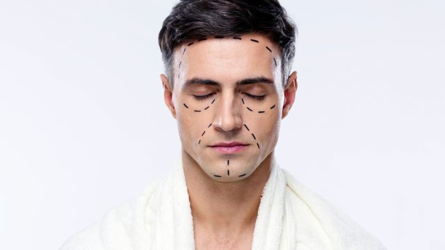 plastic surgery man face