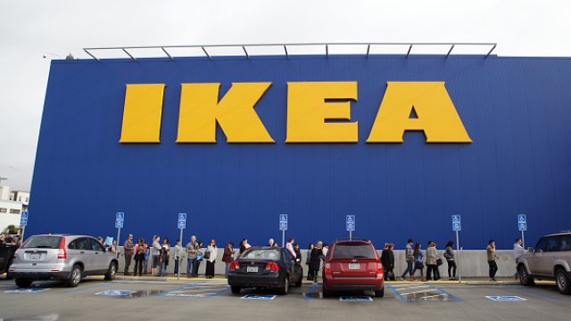 Shoppers Attend The Grand Opening Of The IKEA Burbank Store