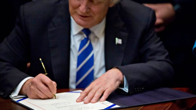 President Trump Signs Bills That Nullify Measures Put In Place During Obama Presidency
