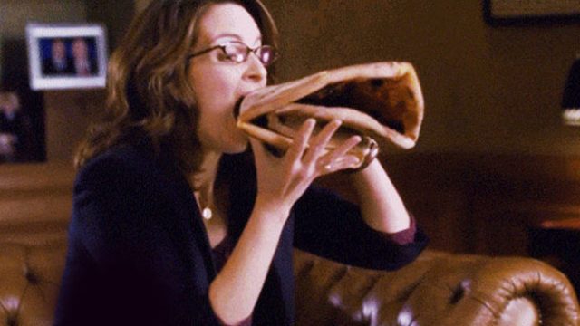 Binging pizza after Lent