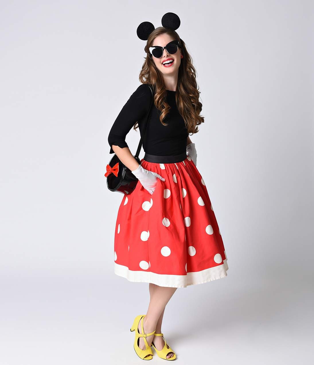Unique_Vintage_1950s_Red_Ivory_Polka_Dot_High_Waist_Circle_Swing_Skirt_3.jpg
