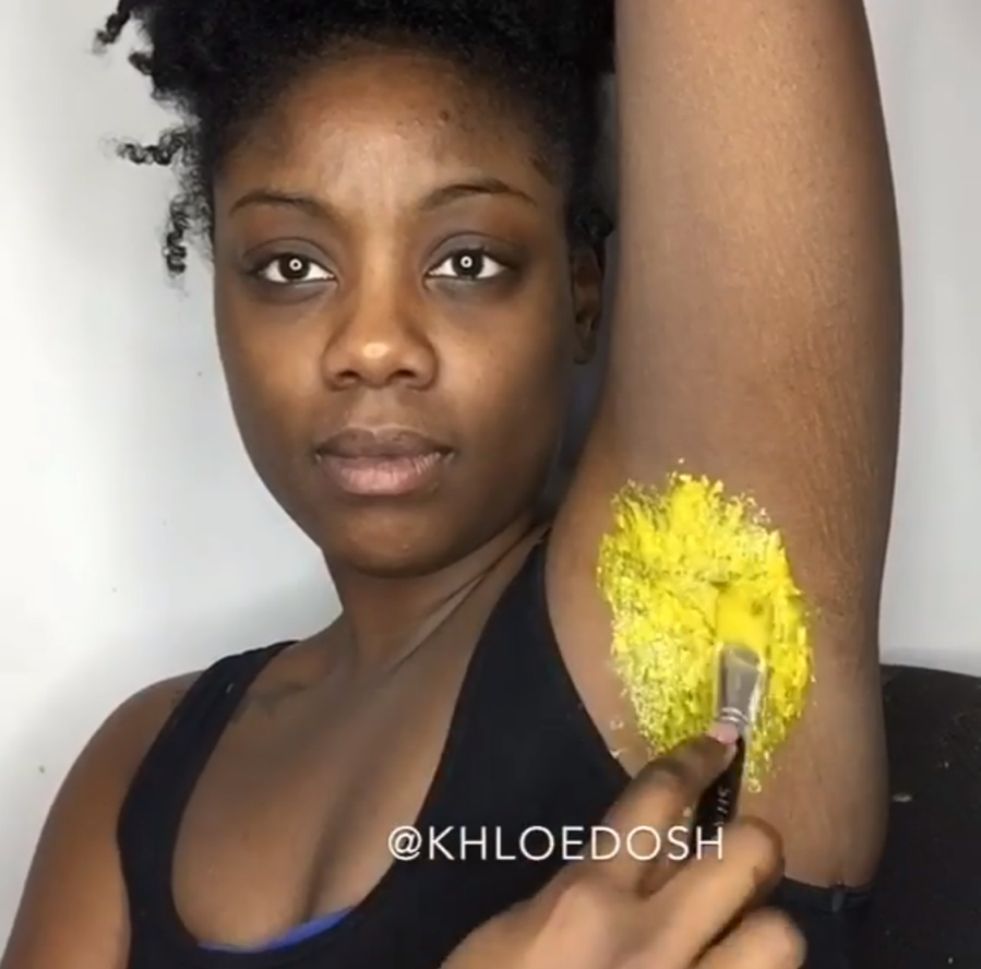 This vlogger used Elmer's glue to brighten her underarms, and the results  are unbelievable - HelloGigglesHelloGiggles