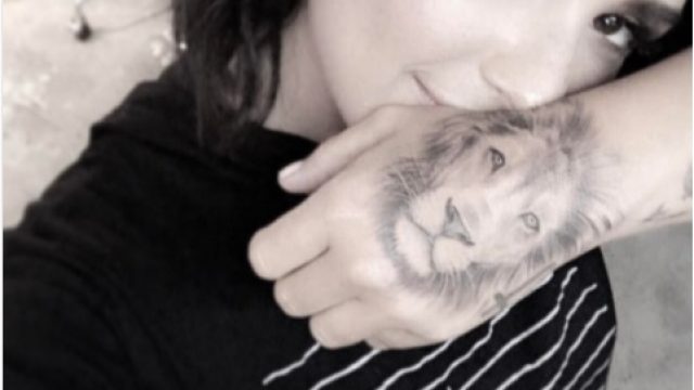 DemiLovatoLionTattoo
