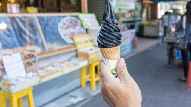 charcoal ice cream