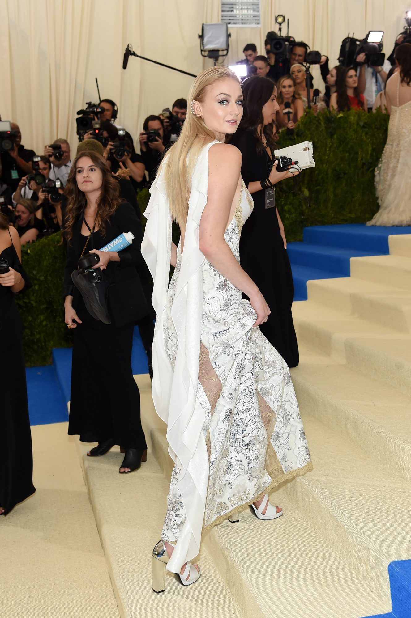 Sophie Turner and Joe Jonas Arrive At The Met Gala In Louis Vuitton