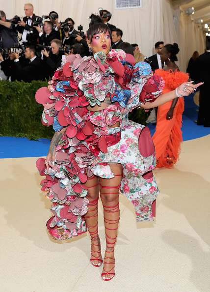 Rihanna’s Met Gala outfit looks like your craft drawer exploded, and