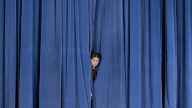 little girl on stage