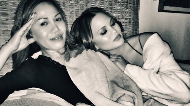 chrissy teigen and mom