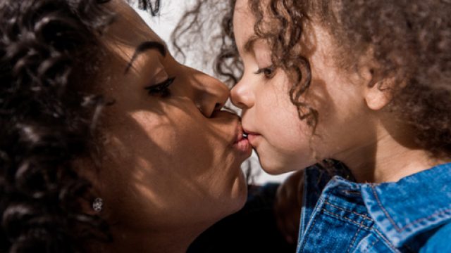 mom and girl
