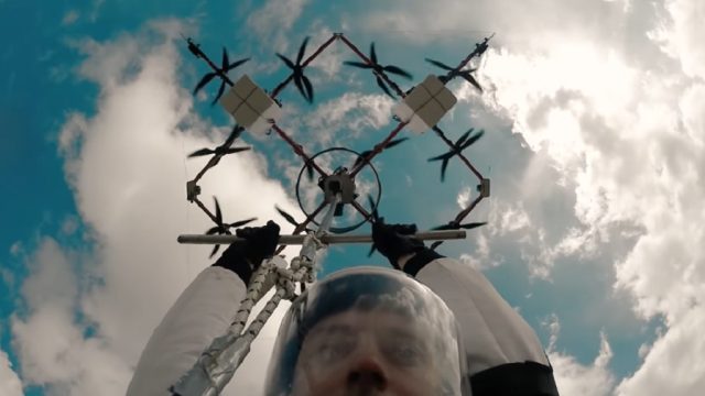 worlds first drone skydive