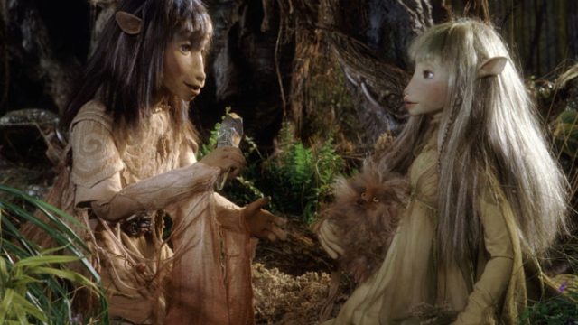 A still from the 1982 film "The Dark Crystal."
