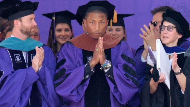 Pharrell Williams gives the commencement speech at NYU