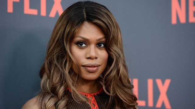 Laverne Cox walking the red carpet