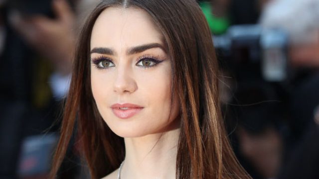 Lily Collins matches nude on nude on the Cannes red carpet