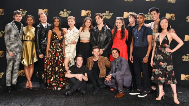 13 reasons why cast at the 2017 MTV Movie And TV Awards