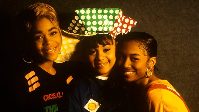 The group TLC poses in 1992.