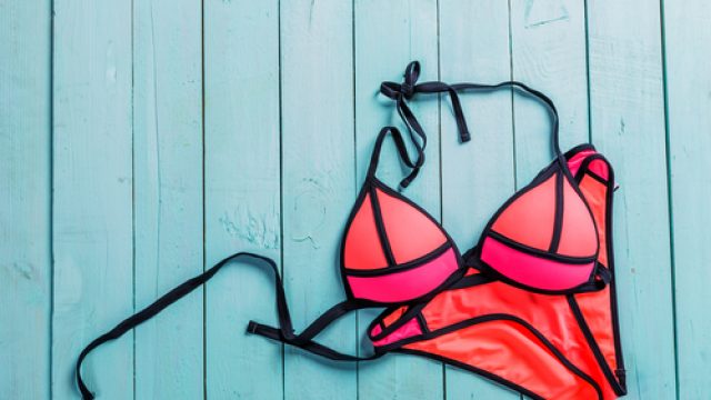 Pink bikini