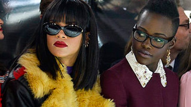 Rihanna and Lupita Nyong'o