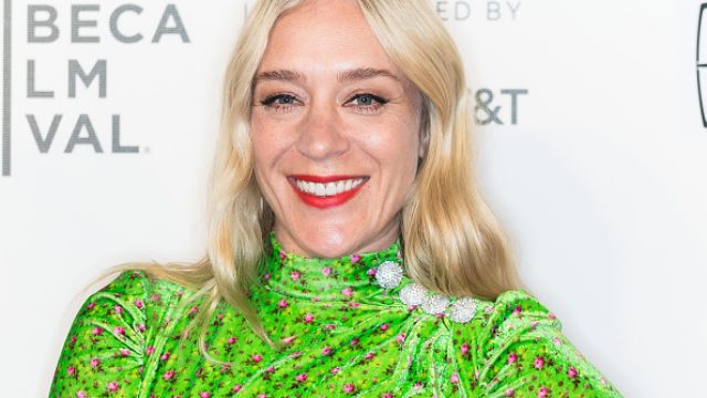 Chloe Sevigny in a green dress on the red carpet