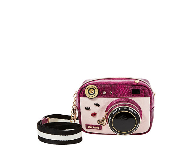 Betsey johnson camera purse hot sale