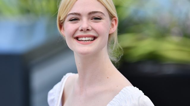 US actress Elle Fanning poses during a photocall for the film The Beguiled