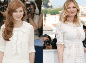 Kirsten Dunst at Cannes then vs now.