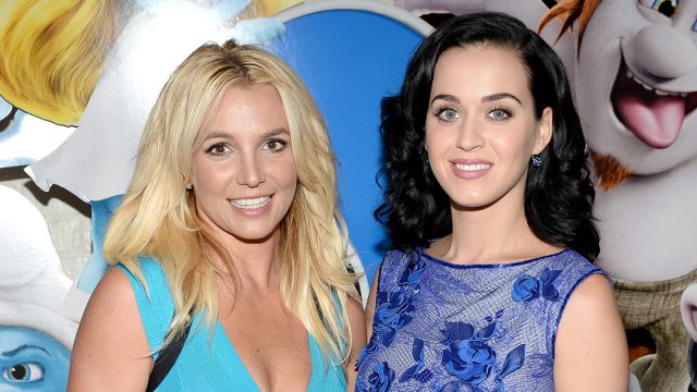 Britney Spears and Katy Perry at the Smurfs 2 premiere