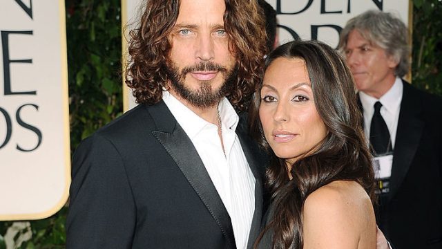 Chris Cornell and his wife Vicky on the red carpet at the 2012 Golden Globes.