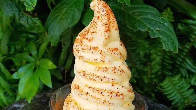 Dole Whip with seasoning at Disney