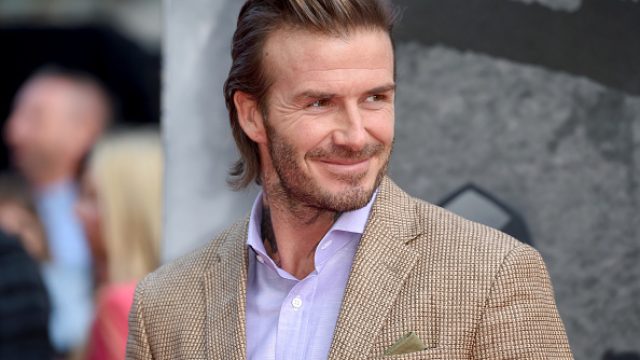 David Beckham on the red carpet