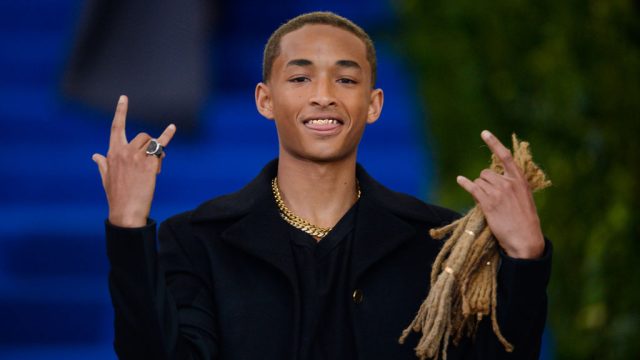 Actor Jaden Smith enters the Rei Kawakubo/Comme des Garcons: Art Of The In-Between' Costume Institute Gala at the Metropolitan Museum of Art on May 01, 2017 in New York City.
