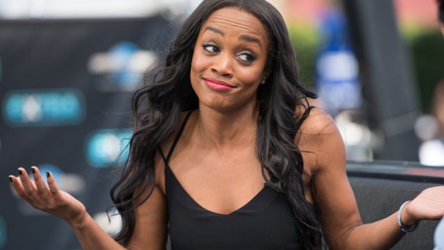 Rachel Lindsay visits 'Extra' at Universal Studios Hollywood on May 23, 2017 in Universal City, California. (Photo by Noel Vasquez/Getty Images)