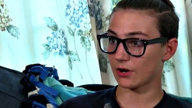 Alex Davis says his teacher bullies him for his man bun.