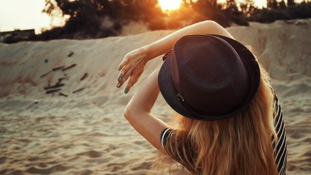 Woman on the beach