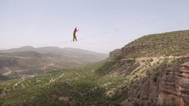 samuel volery slacklining record