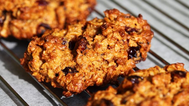 Oatmeal cookies baking