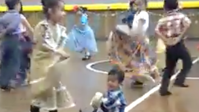 a little boy dancing