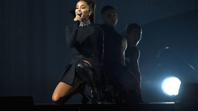 Ariana Grande performs onstage