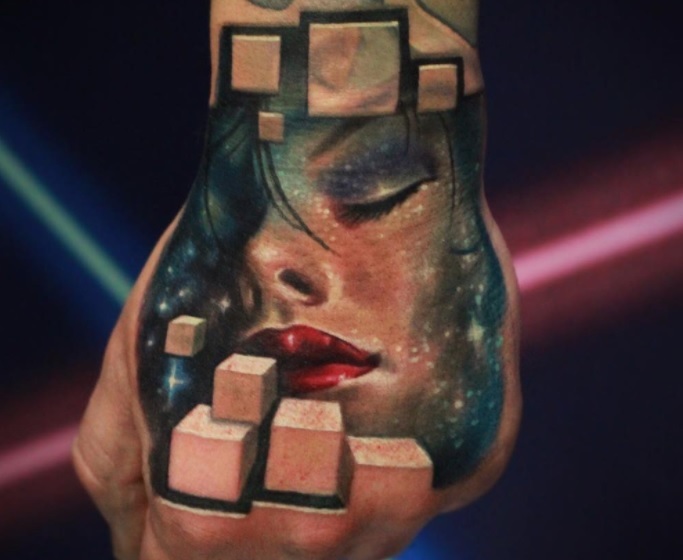 Black Stylish 3D New Man's Half Sleeve Arm Temporary – Fake Tattoos