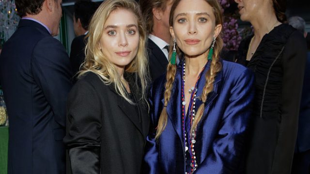 Ashley Olsen and Mary-Kate Olsen attend the 40th Anniversary of Studio In A School at The Seagram Building Plaza