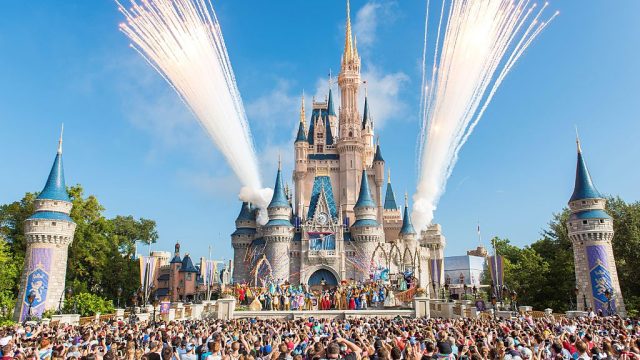 Disney World Orlando celebrates an anniversary.