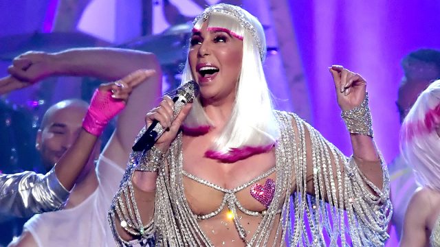 Cher performing in Las Vegas