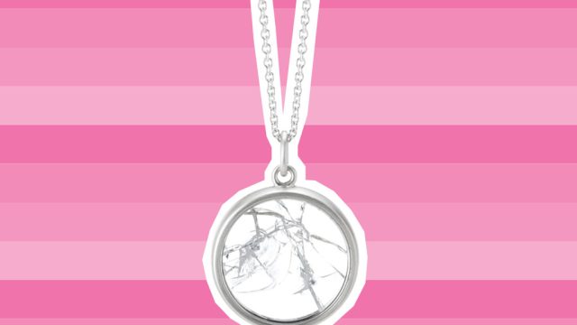Glass ceiling necklace