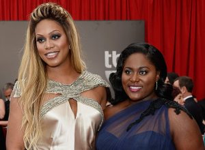 Laverne Cox and Danielle Brooks on the red carpet