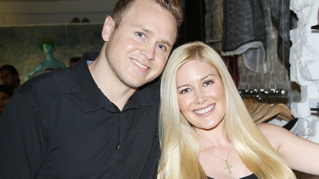 Spencer Pratt (L) and Heidi Montag attend the US launch of MeMe London held at DiLascia on July 28, 2015 in Los Angeles, California.