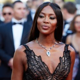 Naomi Campbell on the red carpet at Cannes Film Festival