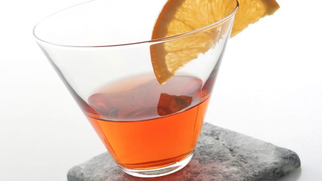A Negroni cocktail